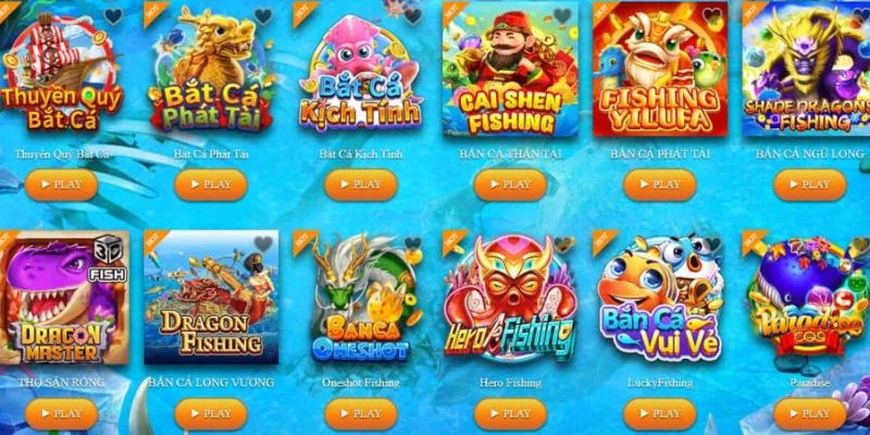 Kho game bắn cá Kubet77 cực kỳ phong phú